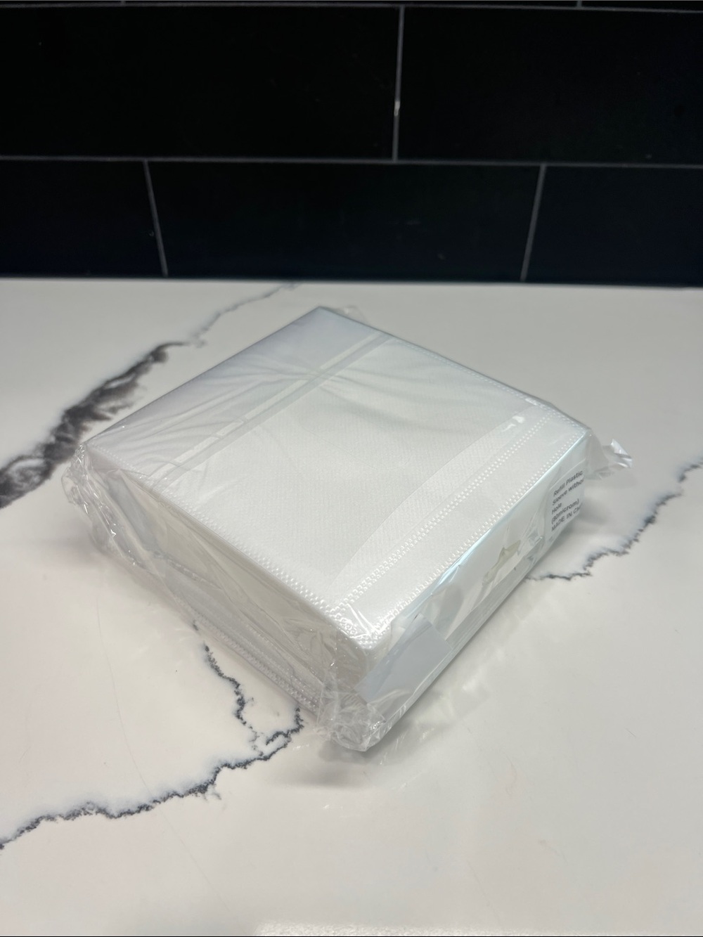 100 CD Double-Sided Plastic Sleeve - White